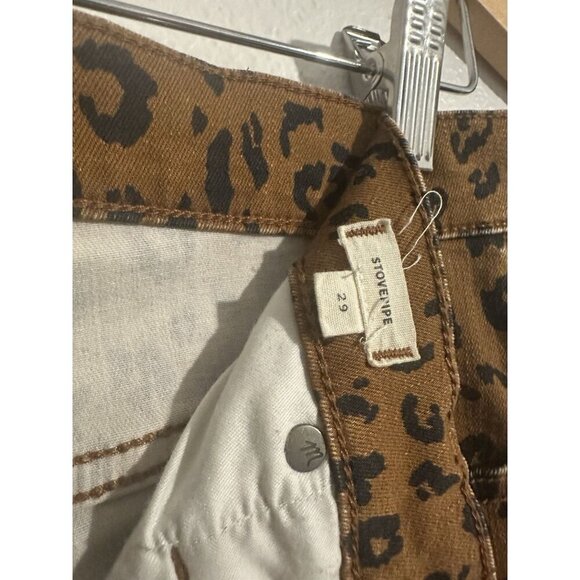 Madewell Women’s Stovepipe Jeans Leopard Print Size 29 - Picture 5 of 13